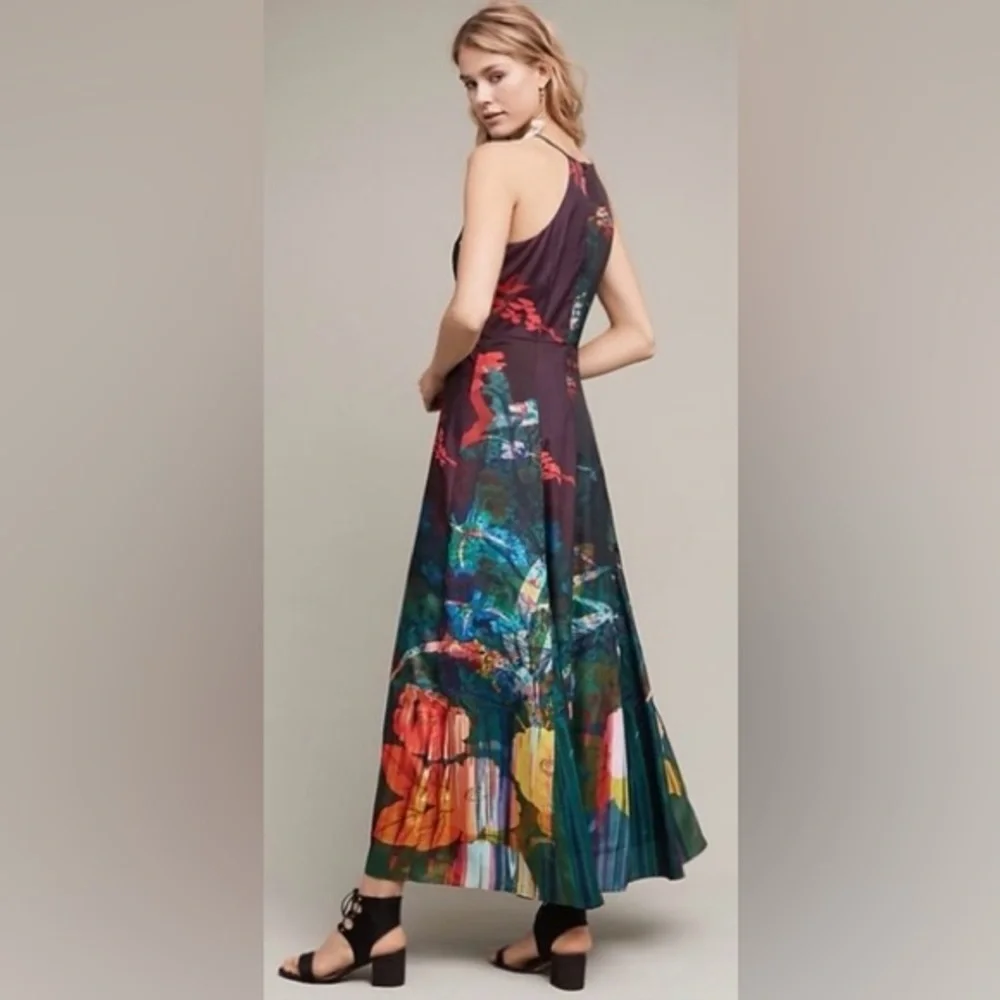 Anthropologie Moulinette Soeurs Cadence Sleeveless Halter Floral Maxi Dress - Picture 13 of 15